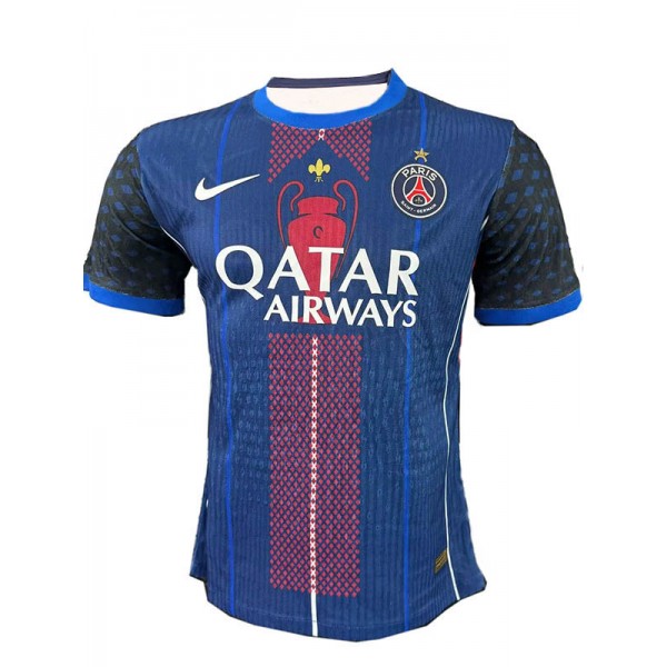Paris Saint-Germain maillot de football bleu pour adulte version spéciale joueur uniforme de football pour homme haut de sport 2025-2026